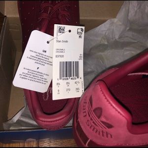 Burgundy Adidas STAN SMITH //Men’s // size 9